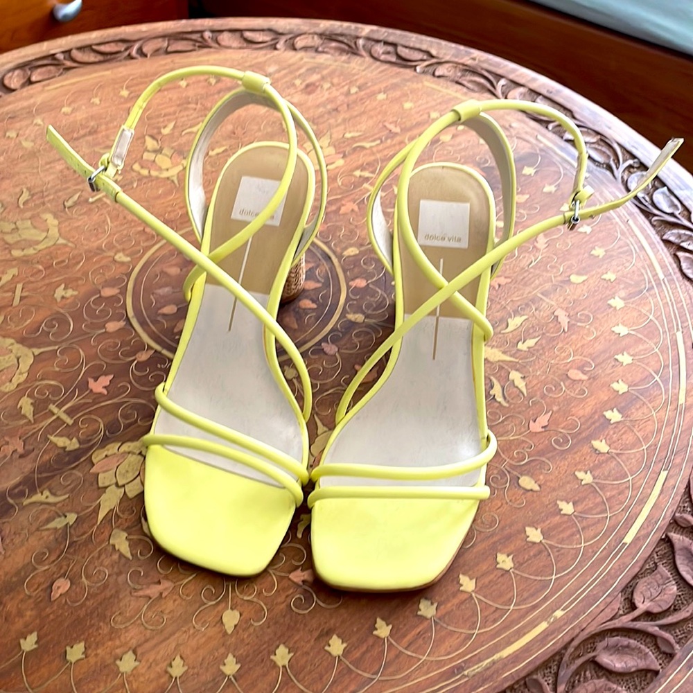 Dolce Vita Yellow Heels Size 10